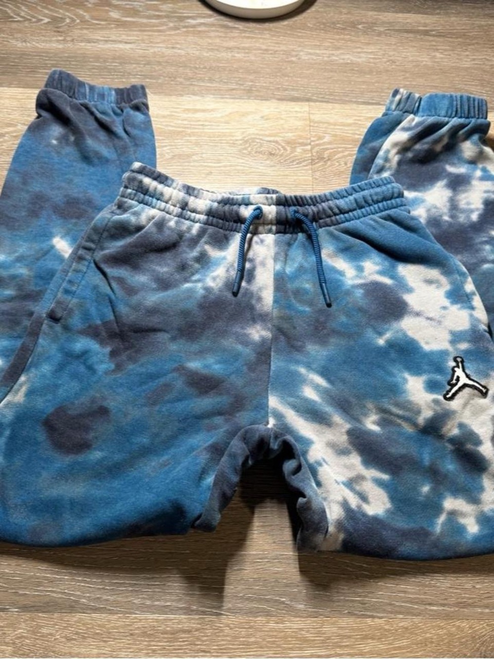 Jordan Kids' Blue Tie-Dye Fleece Sweatpants